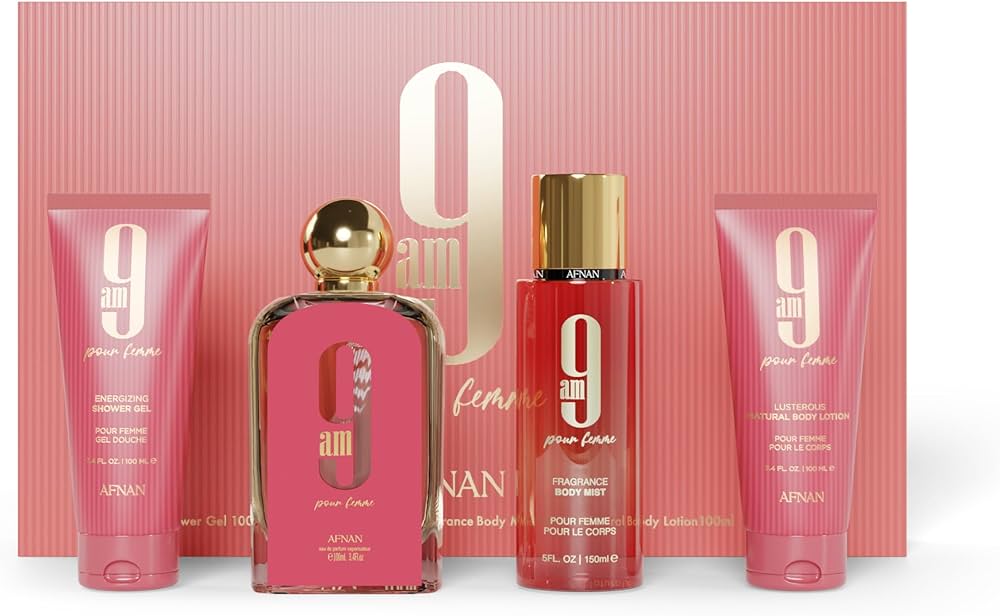 Afnan 9AM Gift Set for Women Eau de Parfum - Royal oud arabian