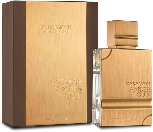 Al Haramain Gold Edition Amber Oud Eau De Parfum Spray unisex 2oz - Royal oud arabian