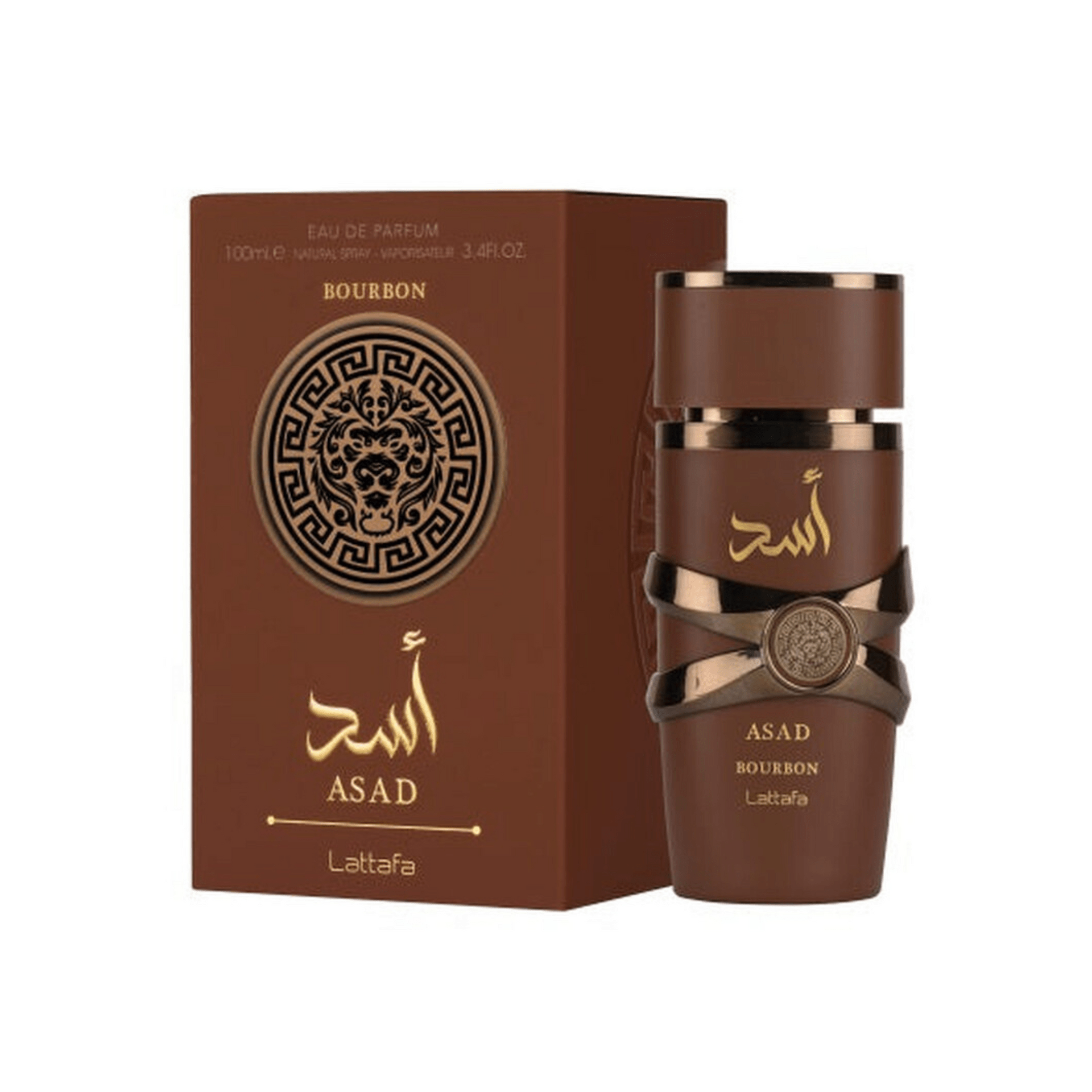 Lattafa Asad Bourbon Eau de Parfum 3.4 oz unisex - Royal oud arabian