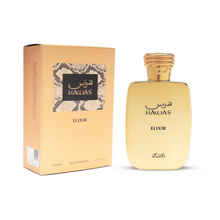 Rasasi Hawas Elixir Eau De Parfum Spray 3.3 Oz - Royal oud arabian